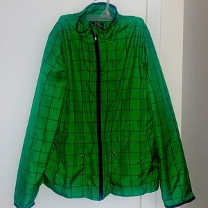 Large green spring Ladies size L jacket.